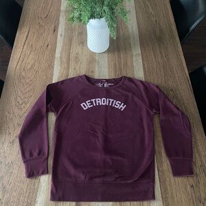 Detroit Maroon Women’s Sweater size S